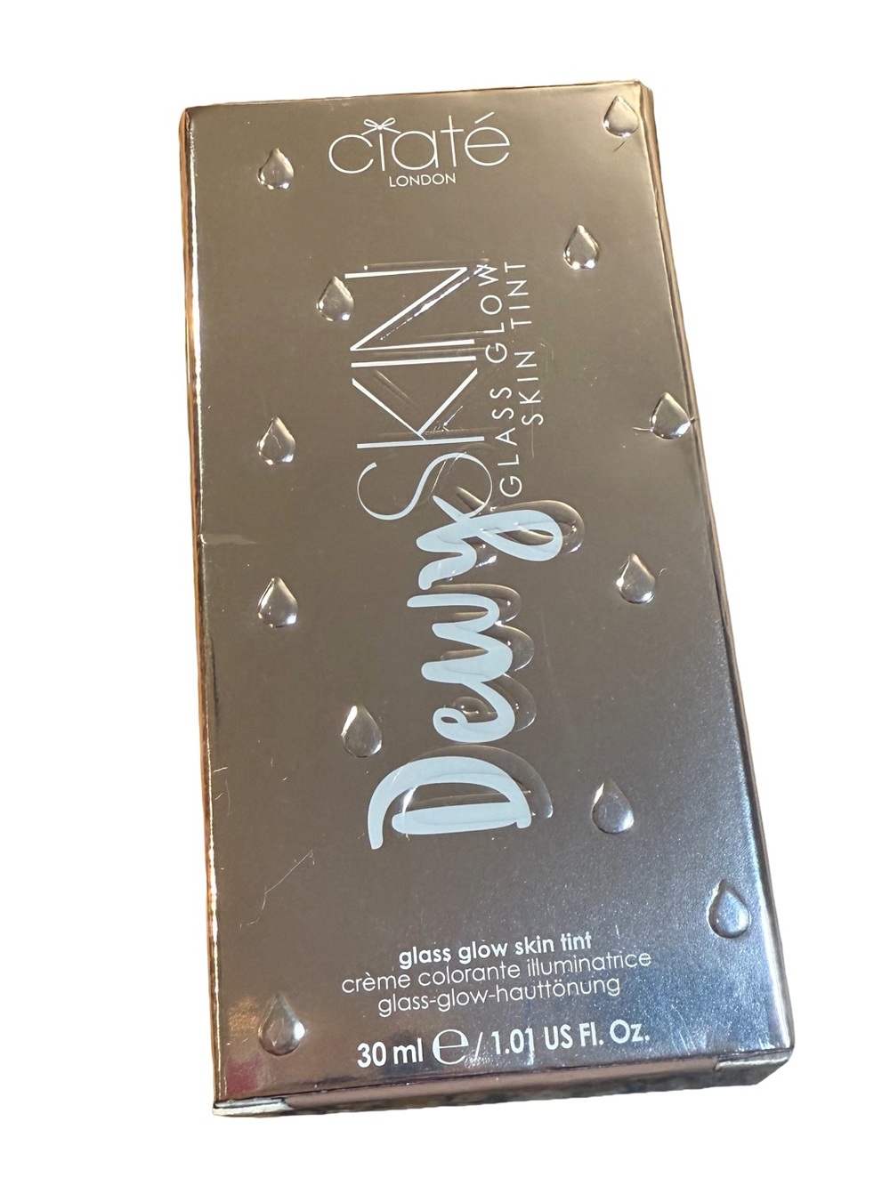 Ciaté London Dewy Skin Glass Glow Tint Shade 040 Medium Warm Vegan NIB 30ml